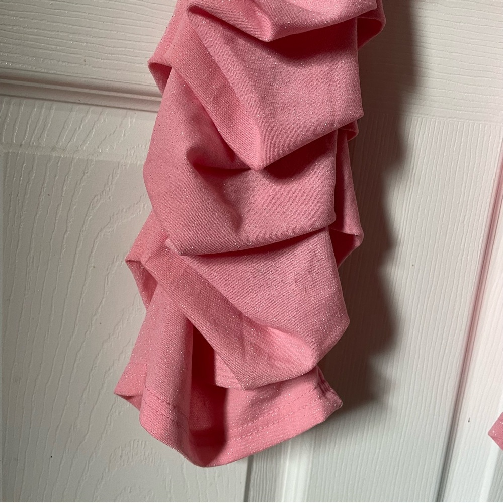 Pink Ruffle Leggings - Picture 3 of 9